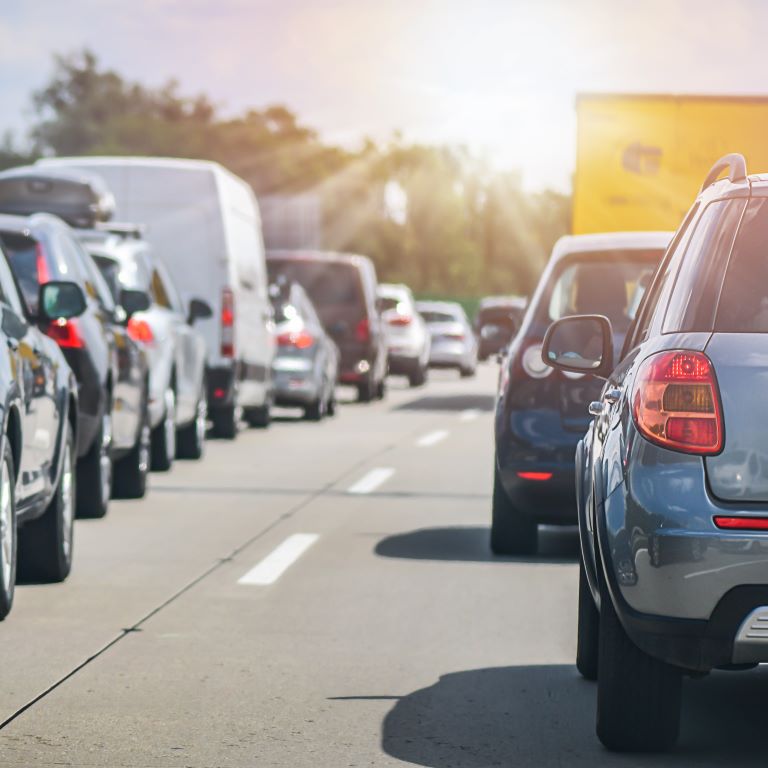 Traffic in the summer