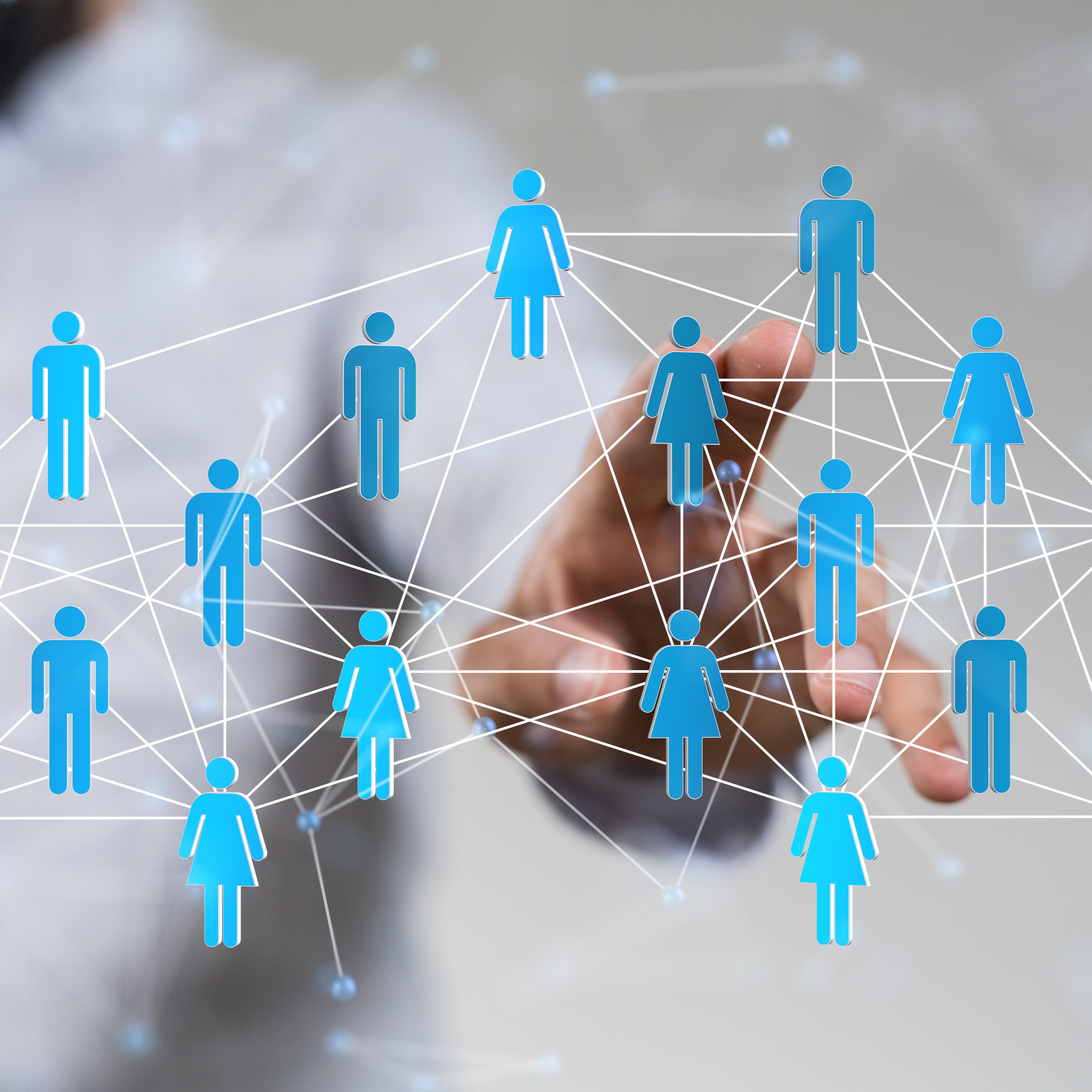 organization chart team concept networking technology.